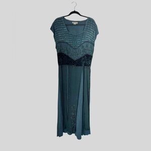 Vintage boho just cruising blue black dress